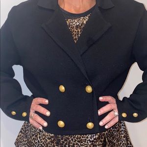 Black Wool Blazer Jacket